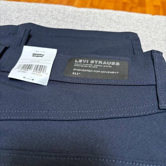 Levi's® Men's 511™ Slim Tech Five Pocket Pants 29x30 - Picture 6 of 10